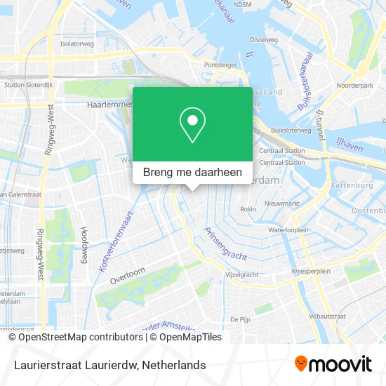 Laurierstraat Laurierdw kaart