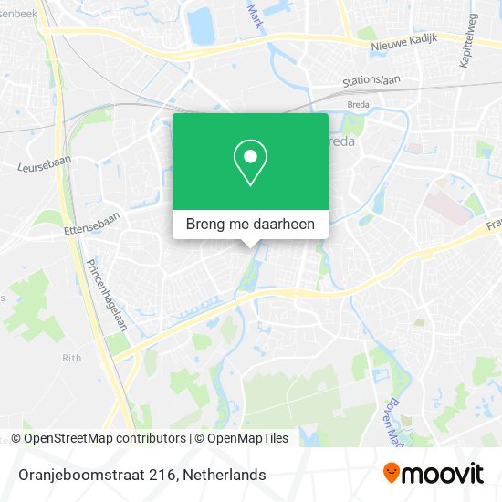 Oranjeboomstraat 216 kaart