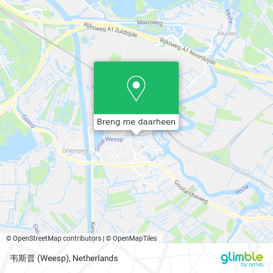 韦斯普 (Weesp) kaart