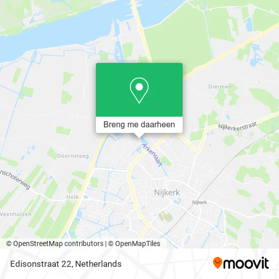 Edisonstraat 22 kaart