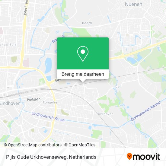 Pijls Oude Urkhovenseweg kaart