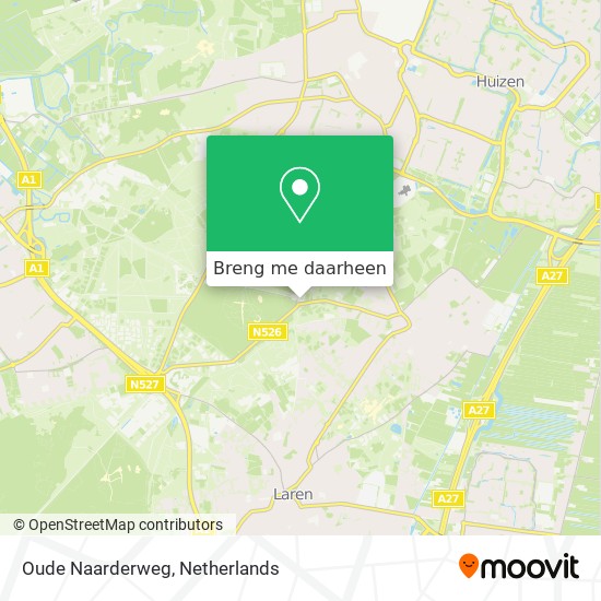 Oude Naarderweg kaart