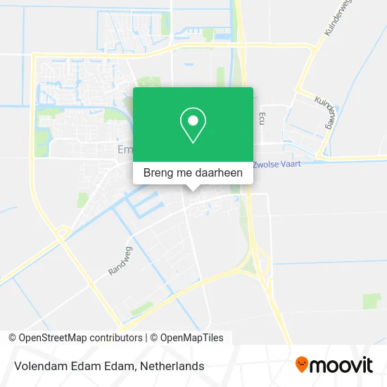 Volendam Edam Edam kaart