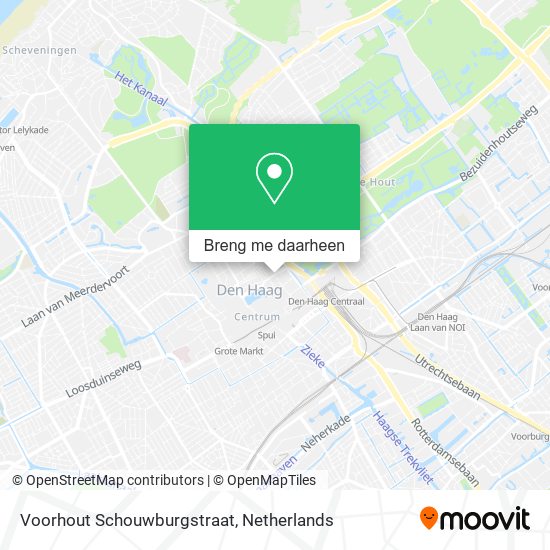 Voorhout Schouwburgstraat kaart