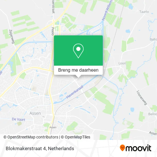 Blokmakerstraat 4 kaart