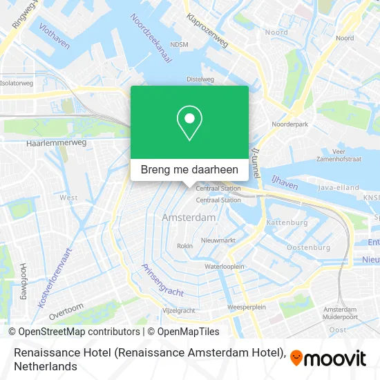Renaissance Hotel (Renaissance Amsterdam Hotel) kaart