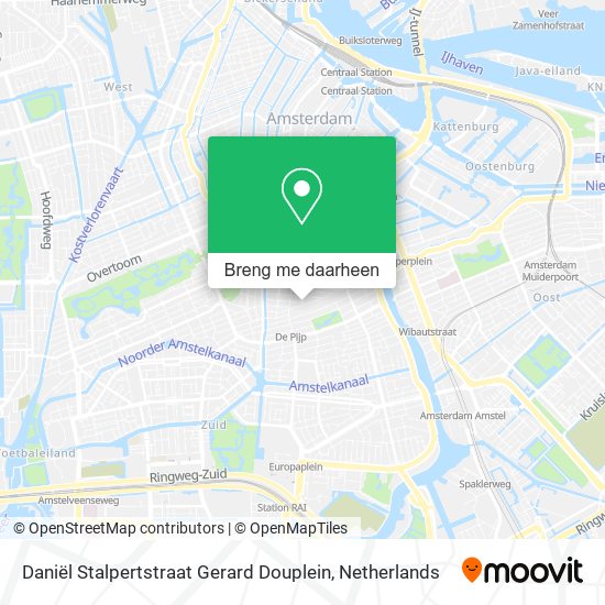 Daniël Stalpertstraat Gerard Douplein kaart