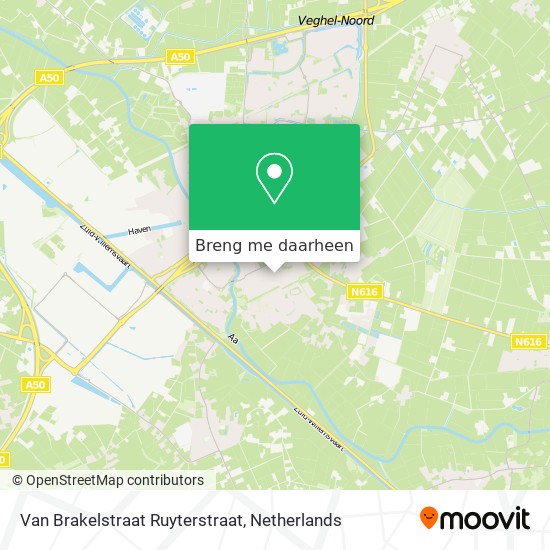 Van Brakelstraat Ruyterstraat kaart