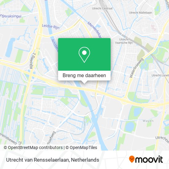 Utrecht van Rensselaerlaan kaart