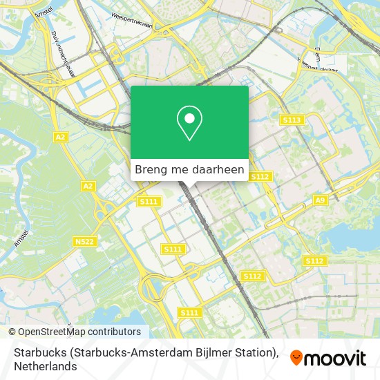 Starbucks (Starbucks-Amsterdam Bijlmer Station) kaart