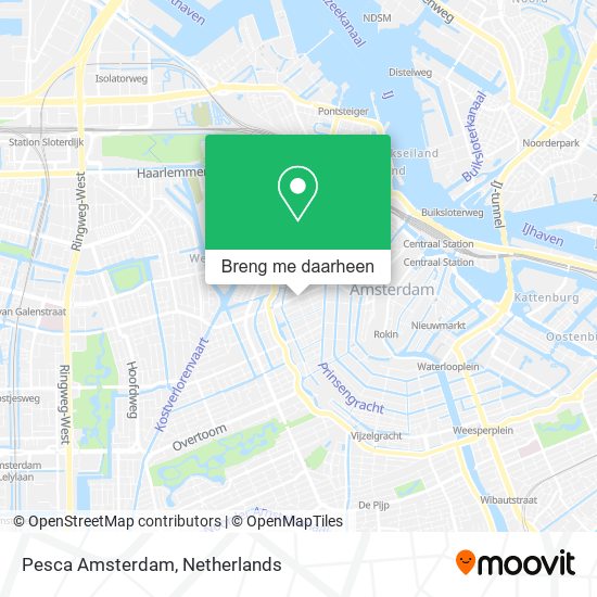 Pesca Amsterdam kaart