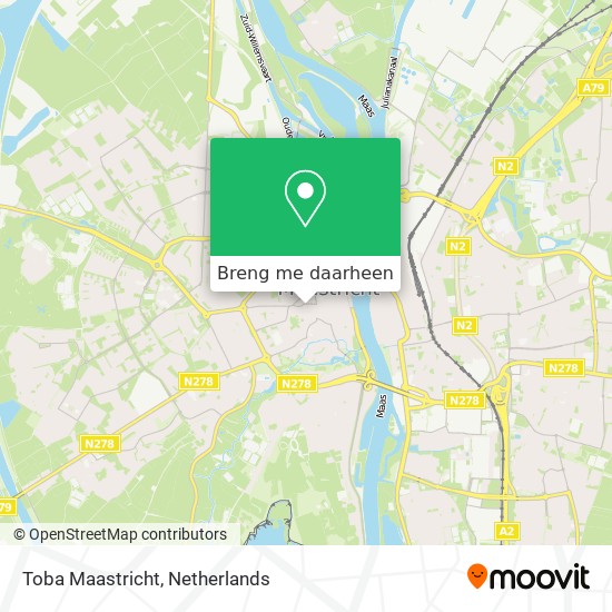 Toba Maastricht kaart