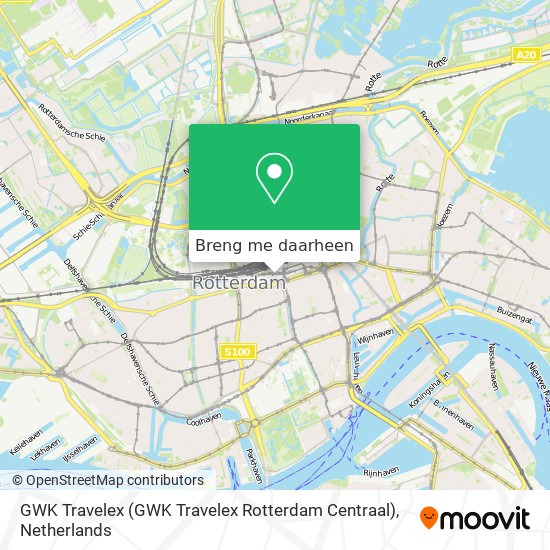 GWK Travelex (GWK Travelex Rotterdam Centraal) kaart