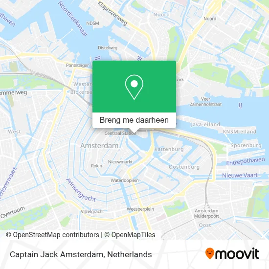 Captain Jack Amsterdam kaart