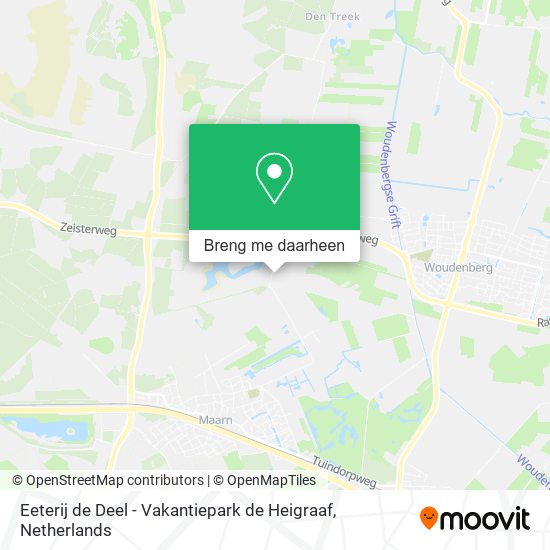Eeterij de Deel - Vakantiepark de Heigraaf kaart