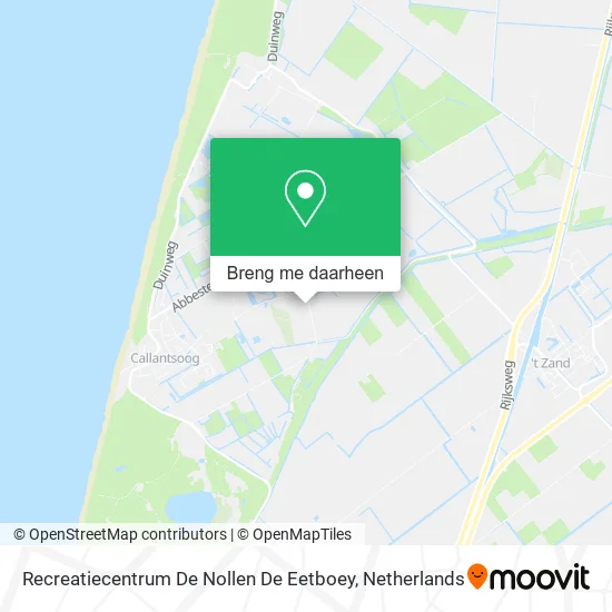Recreatiecentrum De Nollen De Eetboey kaart
