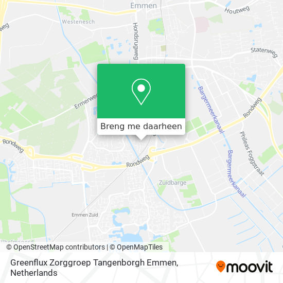 Greenflux Zorggroep Tangenborgh Emmen kaart