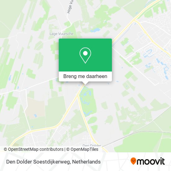 Den Dolder Soestdijkerweg kaart