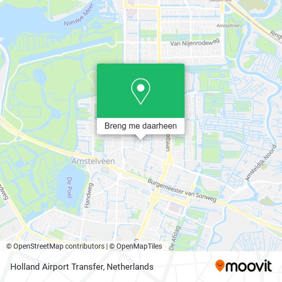 Holland Airport Transfer kaart