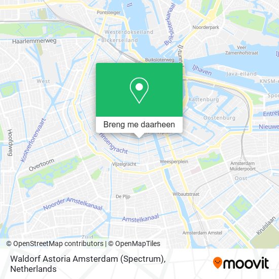 Waldorf Astoria Amsterdam (Spectrum) kaart
