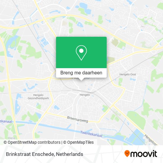 Brinkstraat Enschede kaart