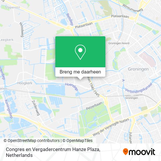Congres en Vergadercentrum Hanze Plaza kaart