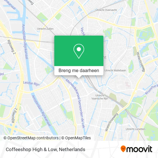 Coffeeshop High & Low kaart