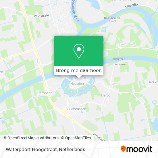 Waterpoort Hoogstraat kaart
