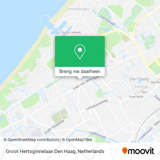 Groot Hertoginnelaan Den Haag kaart