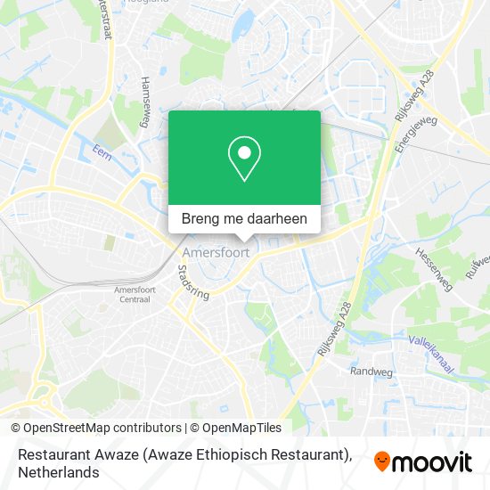 Restaurant Awaze (Awaze Ethiopisch Restaurant) kaart