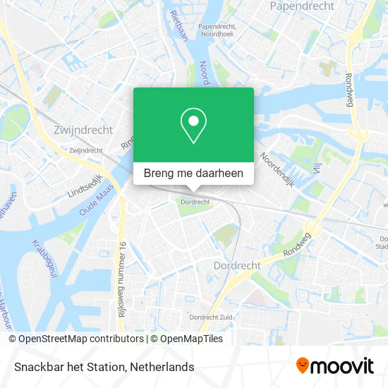 Snackbar het Station kaart