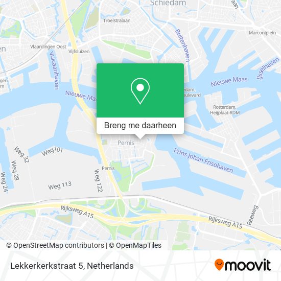 Lekkerkerkstraat 5 kaart