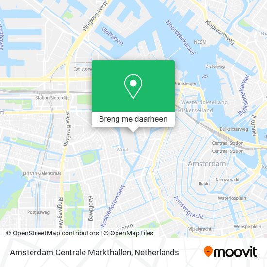Amsterdam Centrale Markthallen kaart