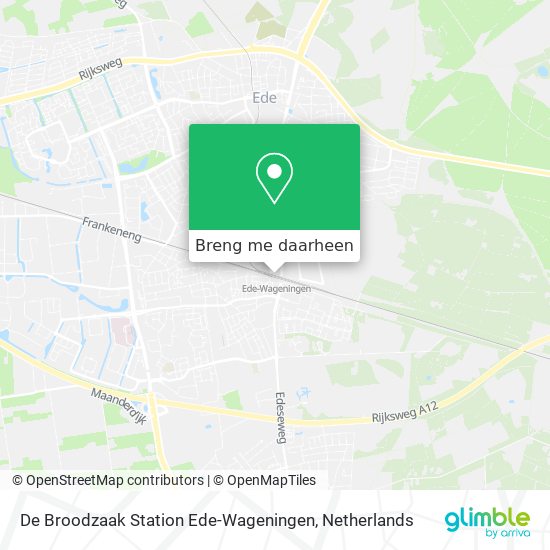 De Broodzaak Station Ede-Wageningen kaart