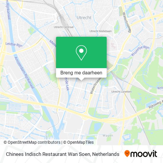 Chinees Indisch Restaurant Wan Soen kaart