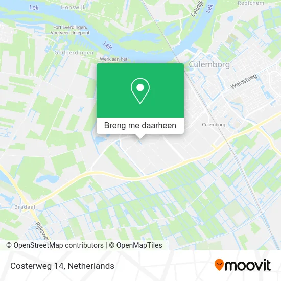 Costerweg 14 kaart