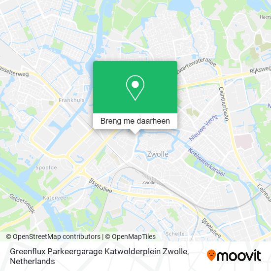 Greenflux Parkeergarage Katwolderplein Zwolle kaart