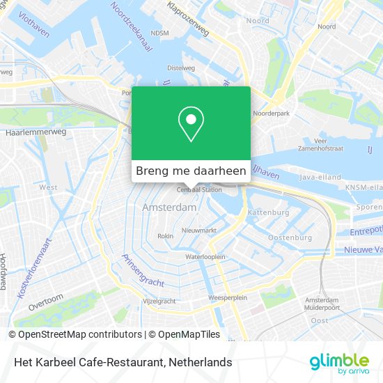 Het Karbeel Cafe-Restaurant kaart