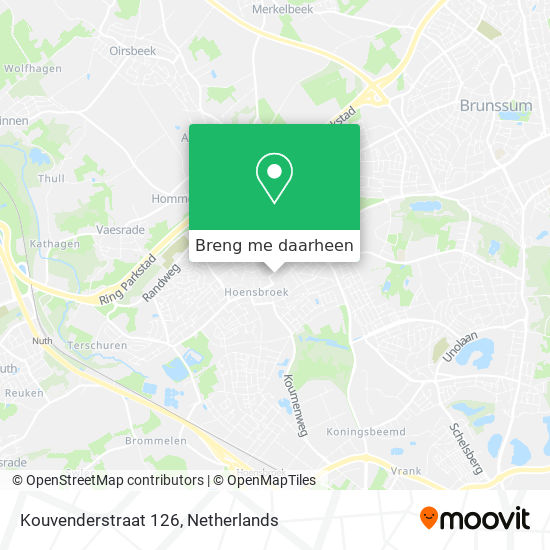 Kouvenderstraat 126 kaart