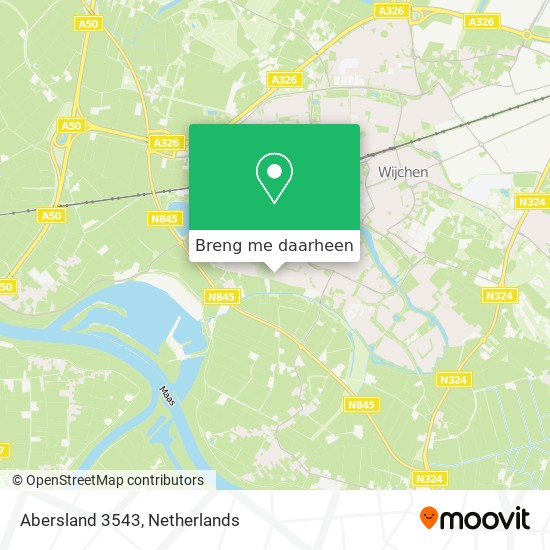 Abersland 3543 kaart