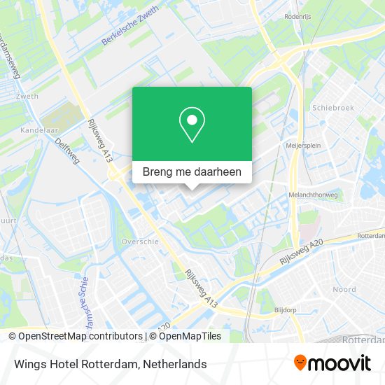 Wings Hotel Rotterdam kaart