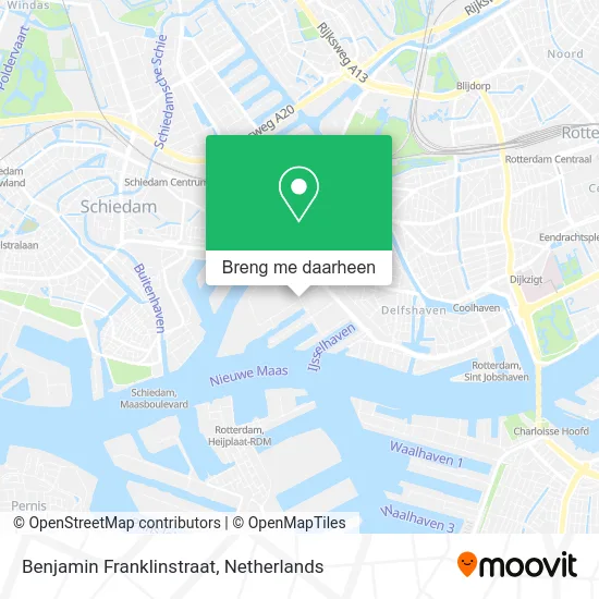 Benjamin Franklinstraat kaart