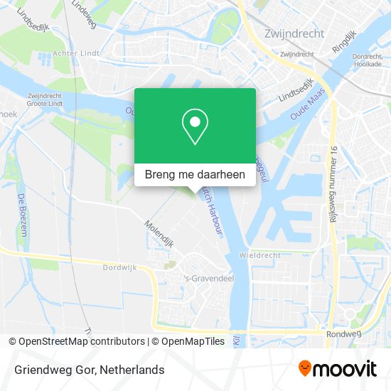 Griendweg Gor kaart