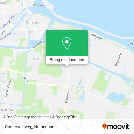 Oosterveldweg kaart