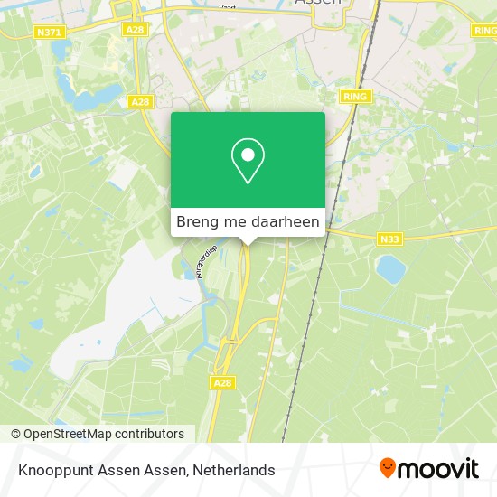 Knooppunt Assen Assen kaart