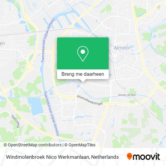 Windmolenbroek Nico Werkmanlaan kaart