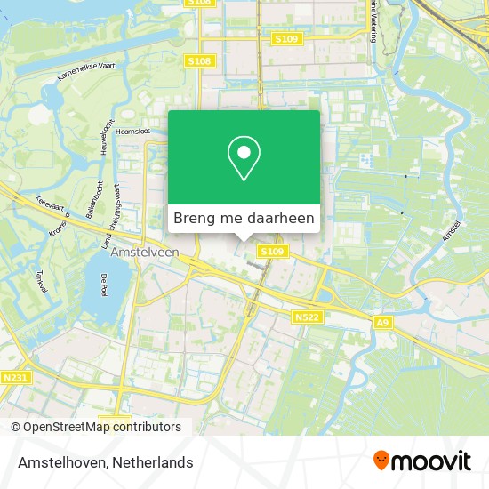 Amstelhoven kaart