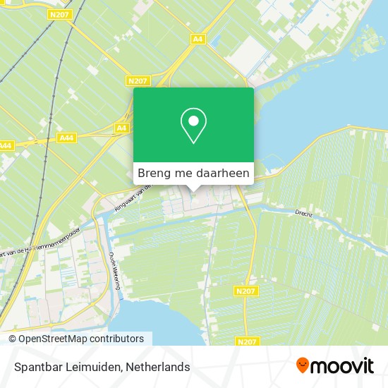 Spantbar Leimuiden kaart