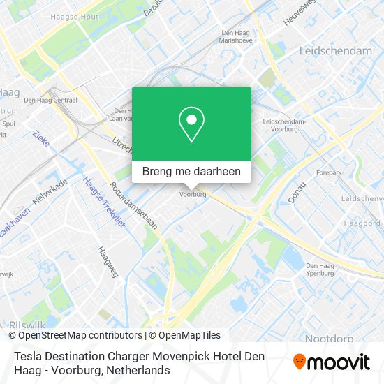Tesla Destination Charger Movenpick Hotel Den Haag - Voorburg kaart
