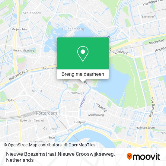 Nieuwe Boezemstraat Nieuwe Crooswijkseweg kaart